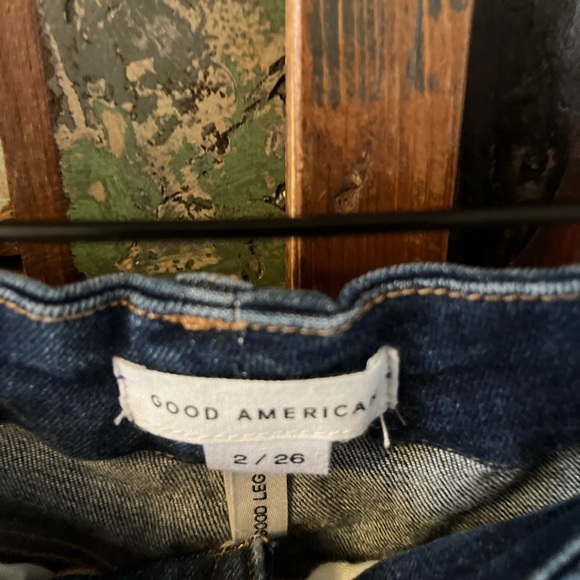 NWT Good American Good Legs High Waist Raw Hem Skinny Jeans Blue 701 Siz… - Picture 4 of 5